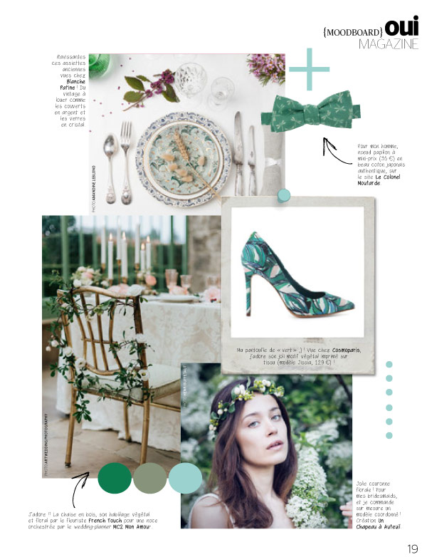 Moodboard mariage, chaussures